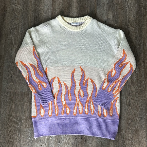 Flame Sweater Dress - Picture 1 of 3